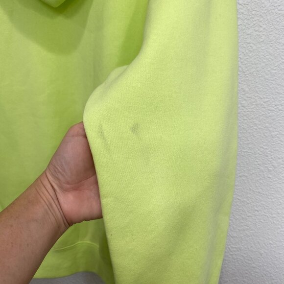 Nike Sportswear Club Fleece Pullover Hoodie, Lime Green - Small - Picture 8 of 9
